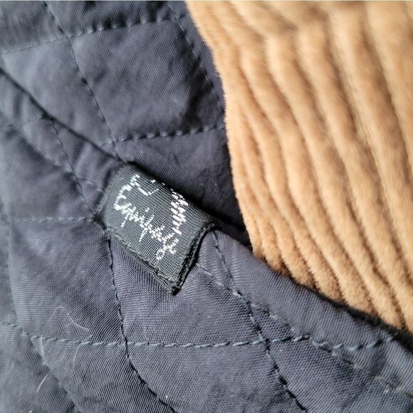 Equipage Quilted Riding Coat Jacket with Corduroy Details - Picture 5 of 6